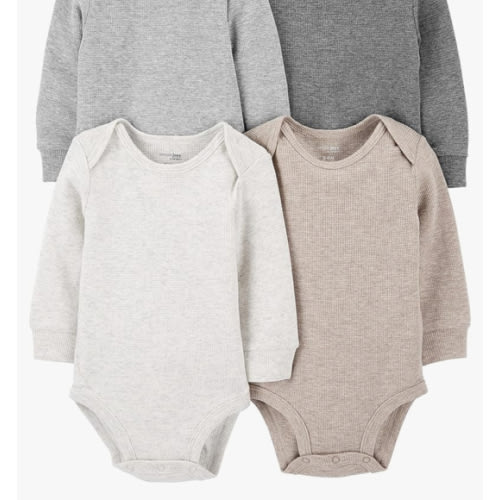 Simple Joys by Carter's Baby 4-Pack Long-Sleeve Thermal Bodysuit 0-3 month
