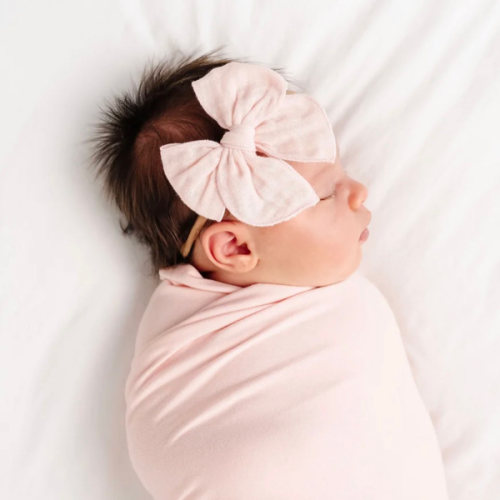 Cloud Muslin™ Heirloom Bow - Blush Headband