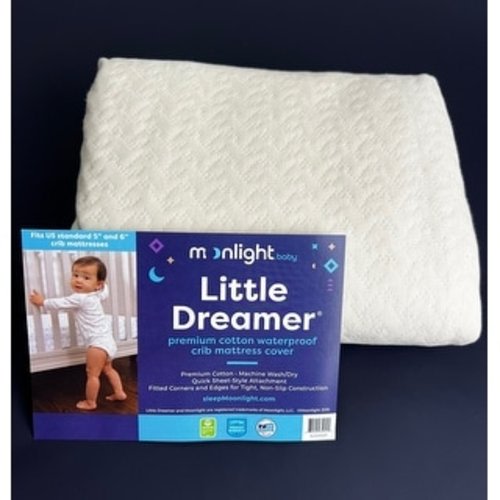 Moonlight Slumber Little Dreamer Naturals Organic Cotton Crib Mattress Cover