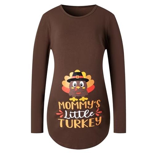 Halloween Thanksgiving Christmas Womens Maternity Funny Pregnancy Tops
