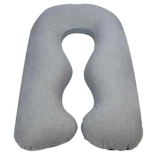 Leachco Back 'N Belly® Jersey Contoured Body Pillow Replacement Cover - Heather Gray