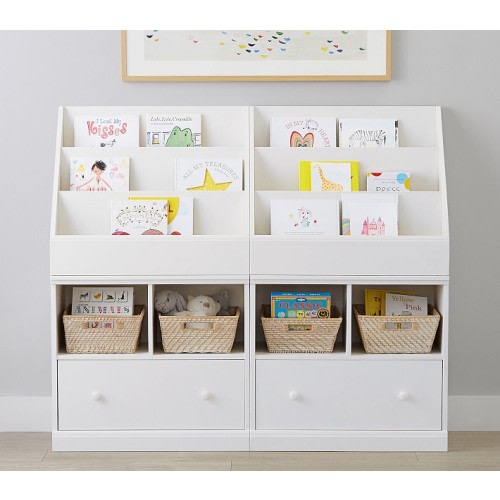 Cameron 2 x 2 Bookrack & Cubby Drawer Base Wall Storage System