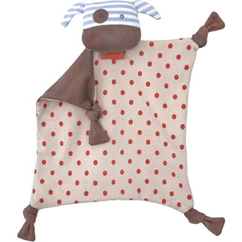 Apple Park Organic Farm Buddies Lovey Rattle | Non-Toxic, Hypoallergenic, 100% Organic Cotton for 0m+ | Security Blanket
