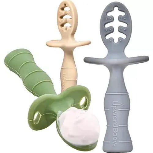 Upward Baby 3pc Silicone Dipping Spoon - Multi