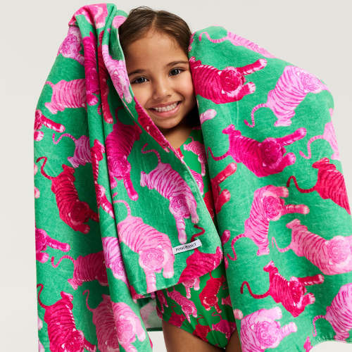 Le Tigre Green Beach Towel