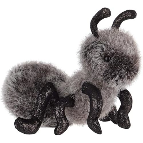 Apricot Lamb Ant Plush Stuffed Animals for Kids, Soft Cute Insect Plush Toys for Baby Girl and Boy, Fluffy Ant Black