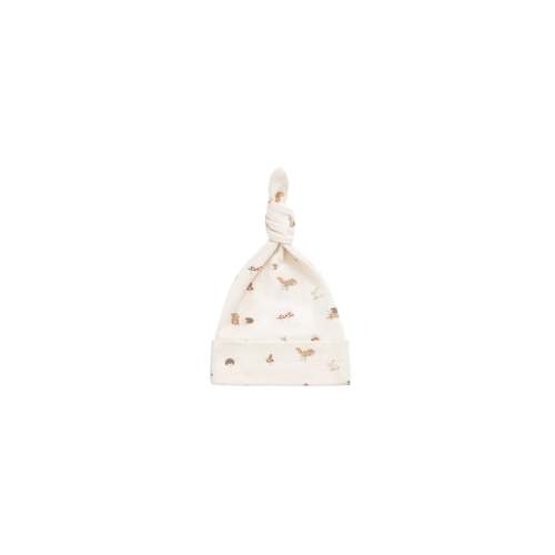 Organic Cotton Knot Beanie - Forest Gathering