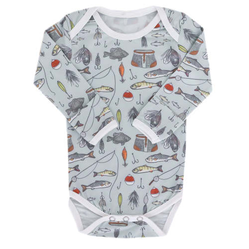 Long Sleeve Bodysuit - Trout