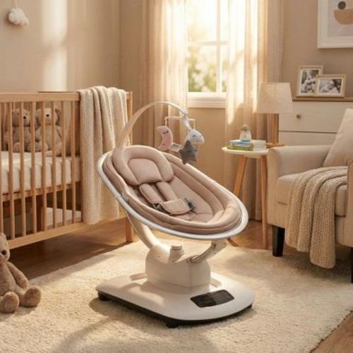 COZONY Electric Baby Swing for Infants & Toddlers, 5 Motions & Speeds w/ Rechargeable Battery