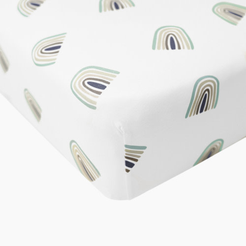 Kyte Baby Babylist x Kyte Baby Crib Sheet - Sage Rainbow, One Size
