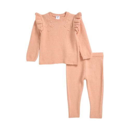 Ruffle Accent Sweater & Leggings Set