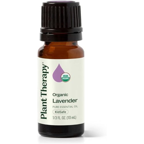 Plant Therapy Organic Lavender Essential Oil 100% Pure, USDA Certified Organic, Undiluted, Natural Aromatherapy, Therapeutic Grade 10 mL (1/3 oz)