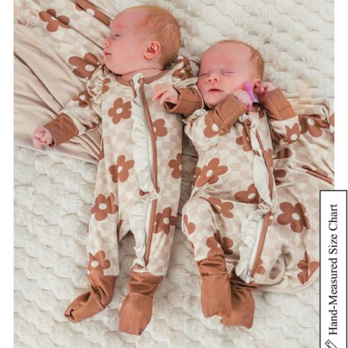 Mom & Me - Bamboo Checkered Blossoms Pajamas | Sparkle In Pink