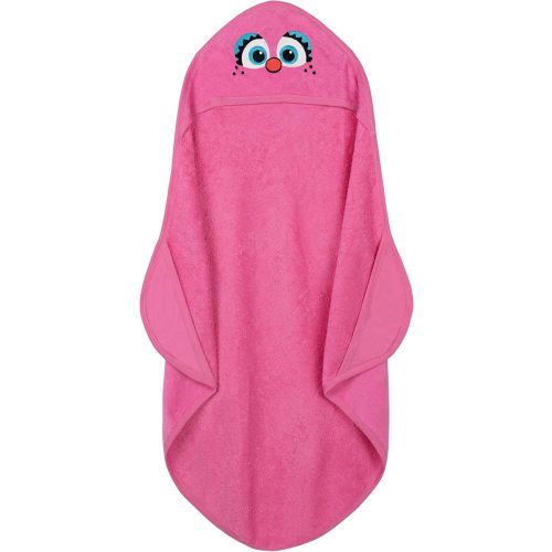 Sesame Street Cookie Monster Newborn Baby Boys Hooded Towel Blue One Size