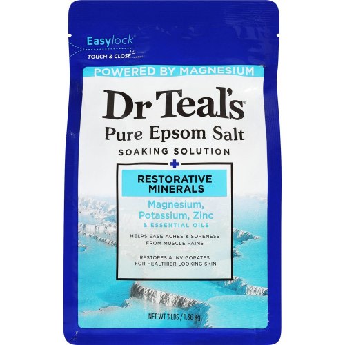 Dr Teal's Pure Epsom Salt, Restorative Minerals, 3 Lbs