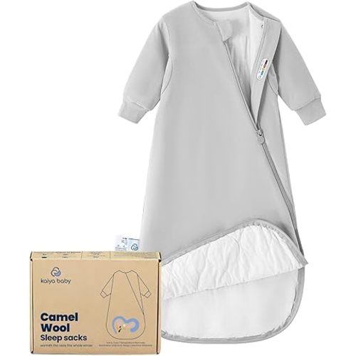 Kaiya Baby Gigoteuse unisexe pour bébés et tout-petits – Tog 1.0 – Gigoteuse de 0 à 6 mois – Couverture prête-à-porter – Manches longues – Cadeau pour bébé