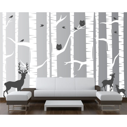 Isabelle & Max™ 22 Piece Birch Tree Wall Decal Set & Reviews | Wayfair