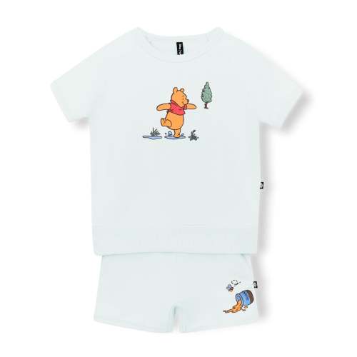 Kyte Baby Short Sleeve Jogger Set in Winnie the Pooh on Dew