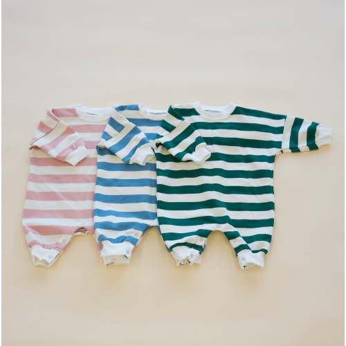Striped Sweatshirt Play Pant Romper – Suedes Way