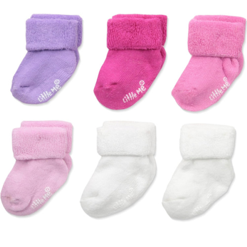 Little Me baby-girls 6 Pack Variety Socks