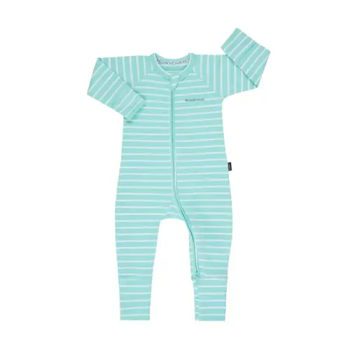Bonds Wondersuit Mint Green Stripe | Baby Bunting AU