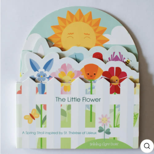 The Little Flower - A Spring Stroll inspired by St. Therese of Lisieux shaped book