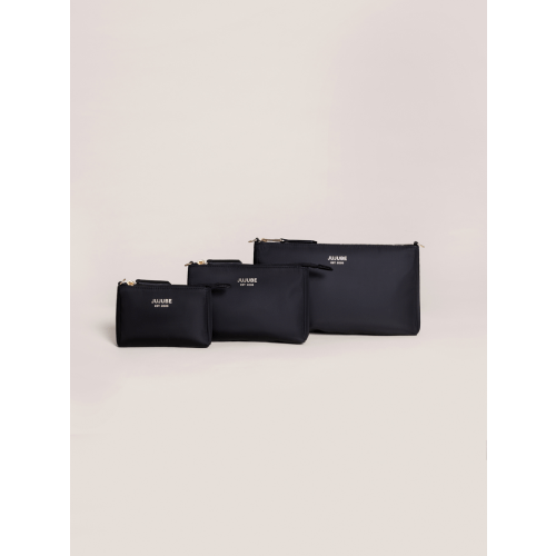JuJuBe 3-Piece Pouch Clutch Purse Set - Black