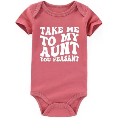 Take me to my aunt Baby Clothes Aunties Bestie baby boy girl auntie outfits Baby Bodysuits