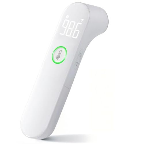 Viproud Thermometer for Adults and Kids, Fast Accurate Baby Thermometer | 1-second Result, Fever Alarm, Mute Mode, Battery & Pouch Included, 35-Memory Recall, Baby Essentials, Lifetime Support