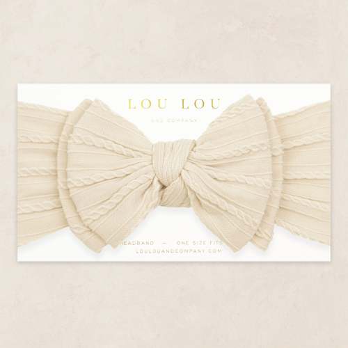 Cable Knit Headband - Oat