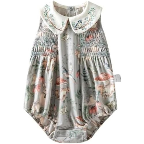 Baby Romper for Boys & Girls, 92% Modal + 8% Spandex Newborn Short Sleeve Jumpsuit, Breathable Summer Outfit Clothes