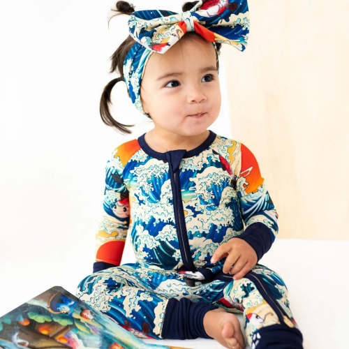Koi Fish Baby Pajamas – Bamboo Zippy, Footed or Footless for Babies & Toddlers | Dreambly Me