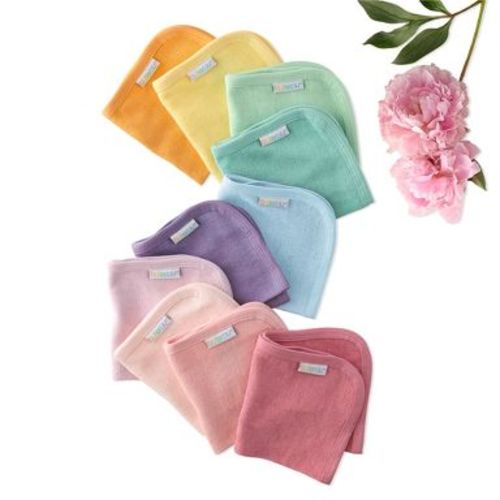Butterblu RIVER 10-Pack Baby Wash Cloths Sunny Pink Rainbow One Size