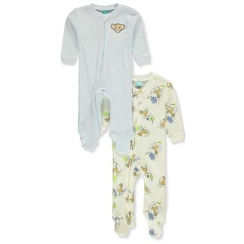 Disney The Lion King Baby Boys' 2-Pack Coveralls - orange, 0 - 3 months (Newborn)