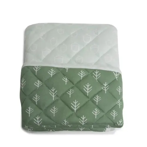 Bubba Nordic Cot Quilt Avocado/Forest | Baby Bunting AU