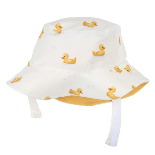 Petit Lem Yellow Duck Bucket Hat - Offwhite | Indigo