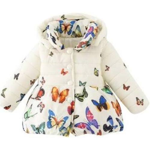 Baby Girls Winter Autumn Cotton Warm Butterfly Jacket Coat, Infant Girl's, Beige | Google Shopping
