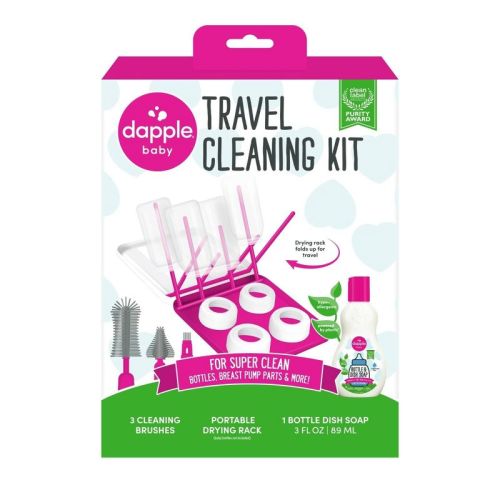 Dapple On The Go Baby Bottle Travel Cleaning Kit - 5ct