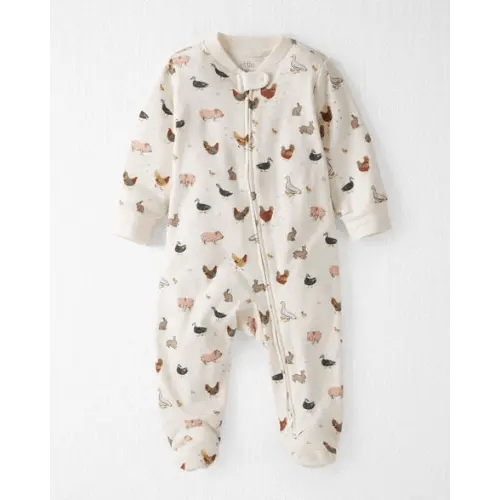 Baby Organic Cotton Sleep & Play Pajamas in Farm Friends - Little Planet | Carter's