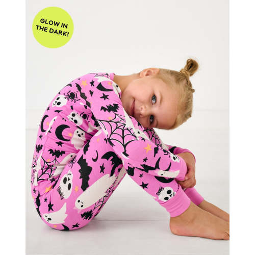 Pink Frightful Friends Two-Piece Pajama Set | Little Sleepies