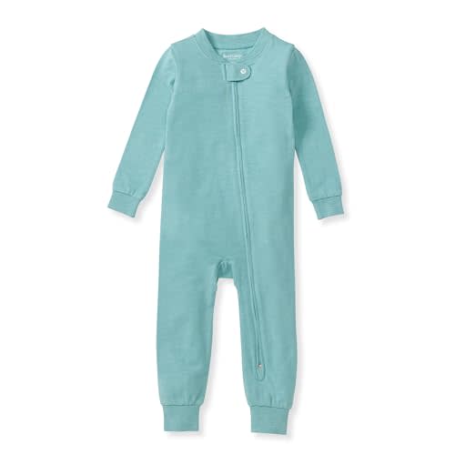 Burt's Bees Baby unisex-baby Honeysoft Pajamas, Footless One-piece Zip-up Pj, Soft Organic Cotton & Lyocell Blend