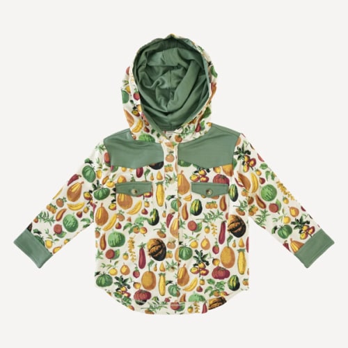 cowboy shacket | veggie garden | bamboo