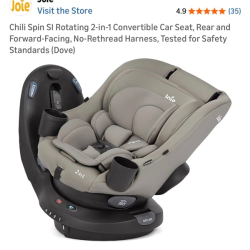 Amazon.com : Joie Chili Spin 360 2-in-1 Rotating Convertible Car Sea