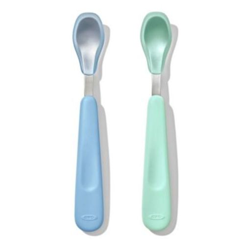 Tot Feeding 2Pc Spoon Set with Soft Silicone