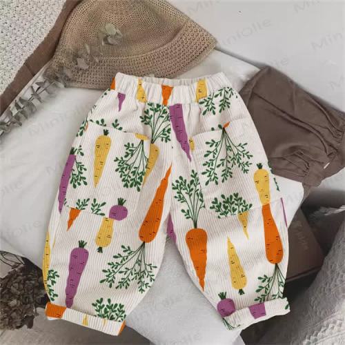 Baby Toddler Beige Carrot Cord Pants