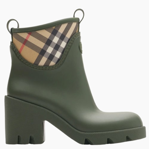 Burberry Marsh Stamp Check 65MM Boots | Saks Fifth Avenue