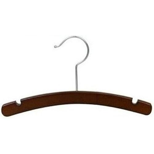 Only Hangers Walnut Wooden Baby Hanger 10" (25)
