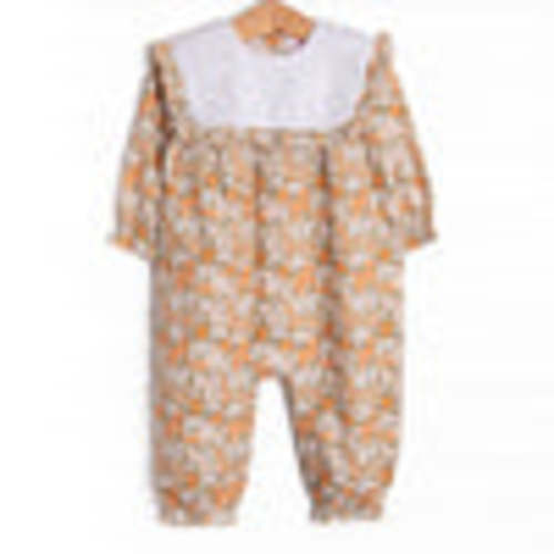 Forest Floor Florals Romper, Orange – Stitchy Fish