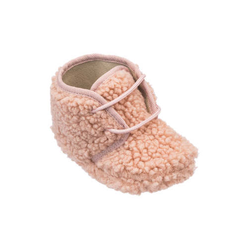 Shearling Baby Bootie in Pink | Over The Moon