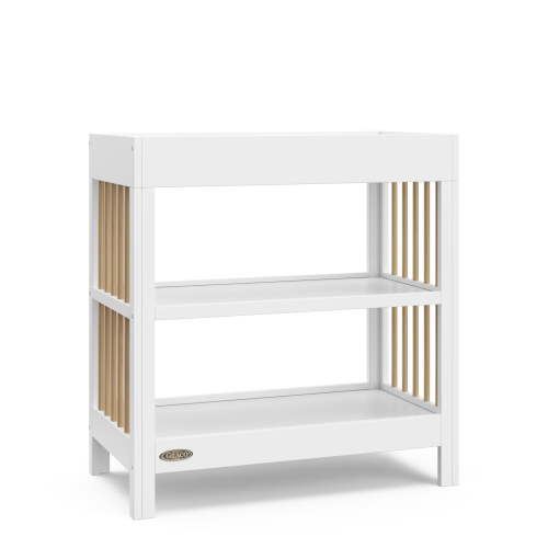 Graco Teddi Changing Table, White with Driftwood - Walmart.ca